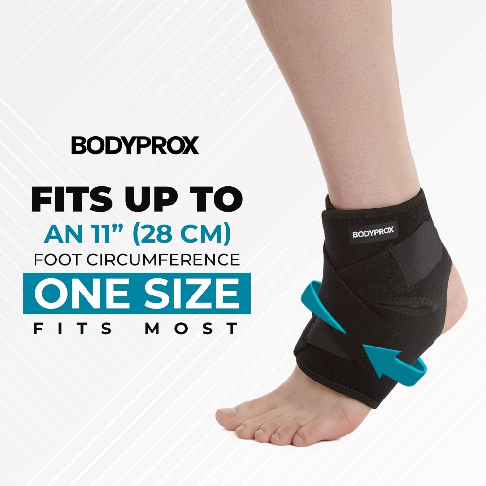 Ankle Support Brace, Breathable Neoprene Sleeve, Adjustable Wrap!