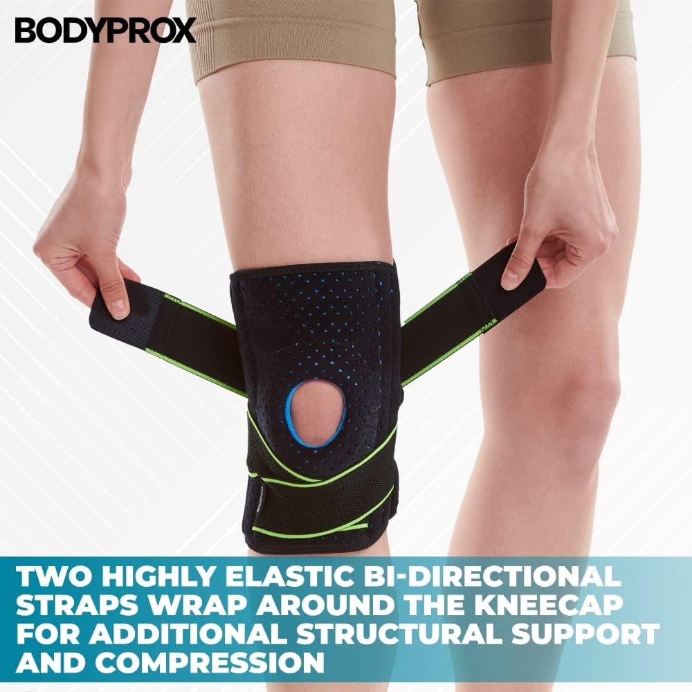 Knee Brace with Side Stabilizers & Patella Gel Pads for Knee Support