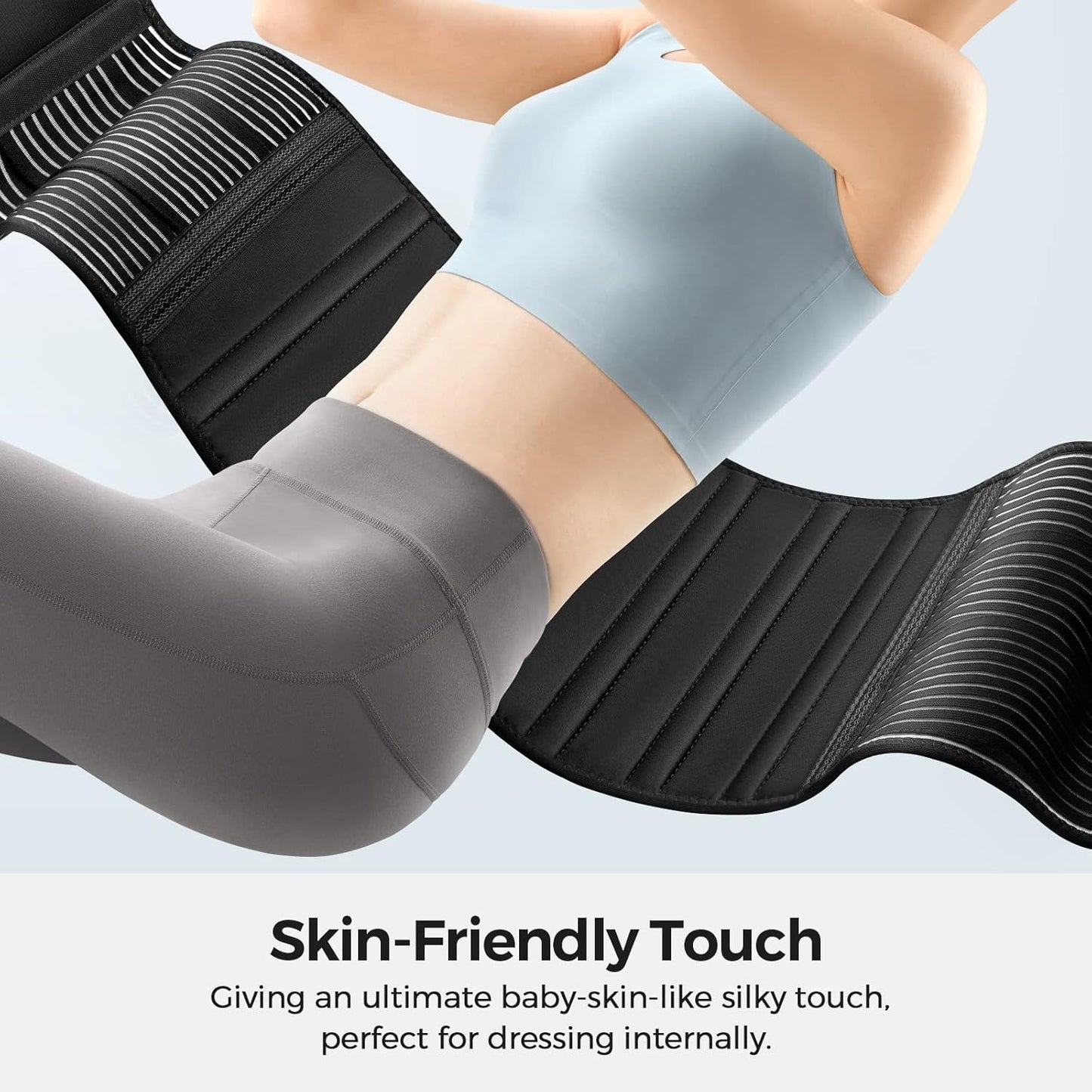 Back Braces for Lower Back Pain Relief with 6 Stays, Breathable Back Support Belt for Men/Women for work , Anti-skid lumbar support belt with 16-hole Mesh for sciatica(M)