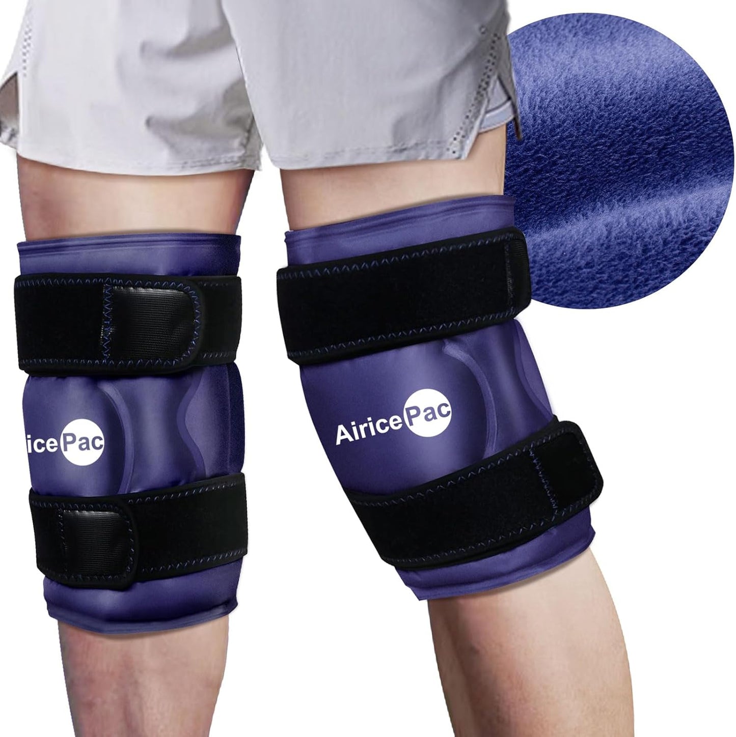 Ice Pack for Knee Pain Relief, Reusable Gel Ice Wrap for Injuries, Swelling, Knee Replacement Surgery, Cold Compress Therapy for Arthritis, Meniscus Tear and ACL, Blue
