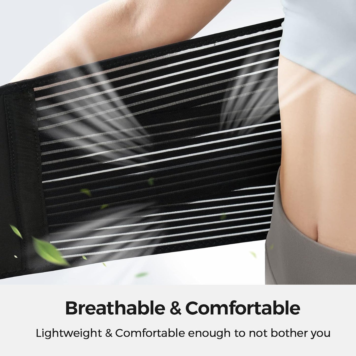 Back Braces for Lower Back Pain Relief with 6 Stays, Breathable Back Support Belt for Men/Women for work , Anti-skid lumbar support belt with 16-hole Mesh for sciatica(M)