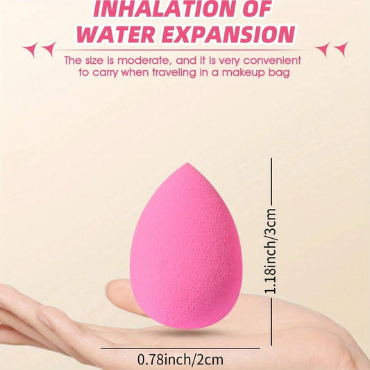 40-Pack Soft Makeup Blender Sponges - Multi-Color, Wet Or Dry Use, Perfect For Flawless Foundation Application - Travel-Friendly Size