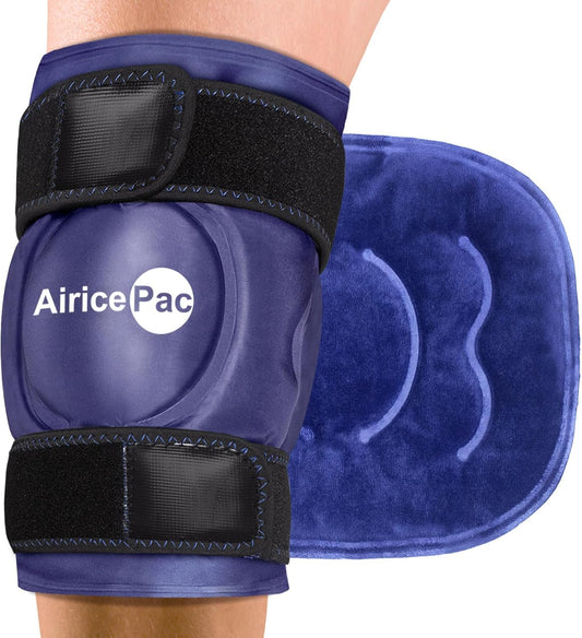 Ice Pack for Knee Pain Relief, Reusable Gel Ice Wrap for Injuries, Swelling, Knee Replacement Surgery, Cold Compress Therapy for Arthritis, Meniscus Tear and ACL, Blue